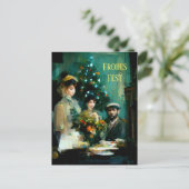 Weihnachten im Familienkreis. Impressionistisch ポストカード (スタンド正面)