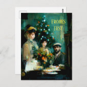 Weihnachten im Familienkreis. Impressionistisch ポストカード (正面/裏面)