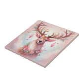 Weihnachten in pink: Rentier mit rosa Weihnachtssc タイル (側面)