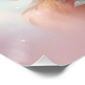 Weihnachten in pink: Rentier mit rosa Weihnachtssc ポスター (コーナー)