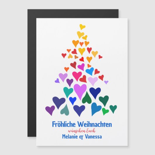 Weihnachten Minimal Magnetisch Pride (正面/裏面)