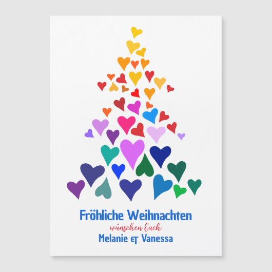 Weihnachten Minimal Magnetisch Pride (正面)