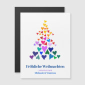 Weihnachten Minimal Magnetisch Pride (正面/裏面)