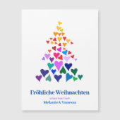 Weihnachten Minimal Magnetisch Pride (正面)