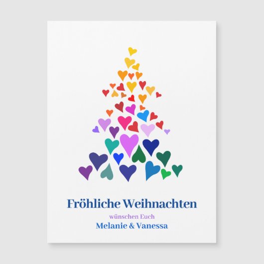Weihnachten Minimal Magnetisch Pride (正面)