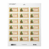 Weihnachten mit Katze ラベル (フルシート)