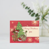 Weihnachten mit Katze Postkarte ポストカード (スタンド正面)