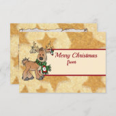 Weihnachten mit Ren 出欠カード (正面/裏面)