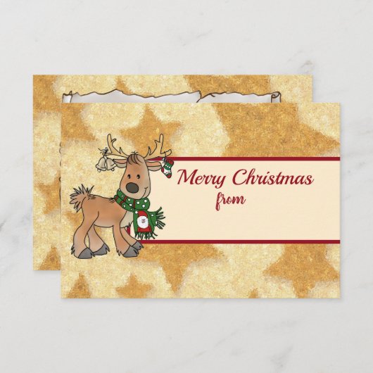Weihnachten mit Ren 出欠カード (正面/裏面)
