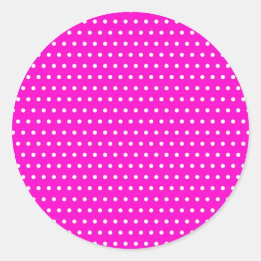 weihnachten polka hots dots getupft muster punkte ラウンドシール (正面)