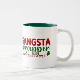 Weihnachtliche Gangsta Wrapper Tasse ツートーンマグカップ