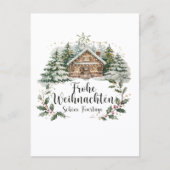 Weihnachtliche Weihnachtskarte mit Grußtext ポストカード (正面)