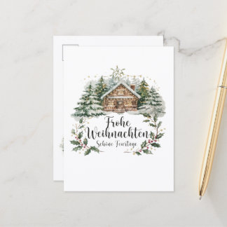 Weihnachtliche Weihnachtskarte mit Grußtext ポストカード
