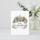 Weihnachtliche Weihnachtskarte mit Grußtext ポストカード (スタンド正面)