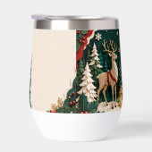 Weihnachtlicher Rentier Wald Rahmen (右面)
