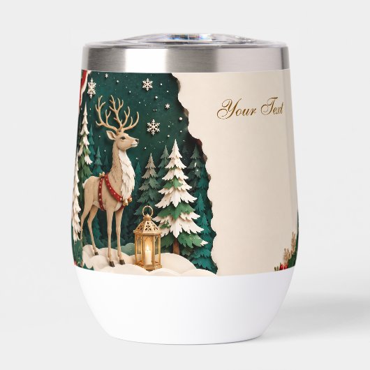 Weihnachtlicher Rentier Wald Rahmen (正面)