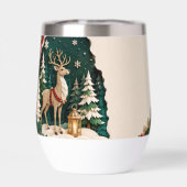 Weihnachtlicher Rentier Wald Rahmen (背面)