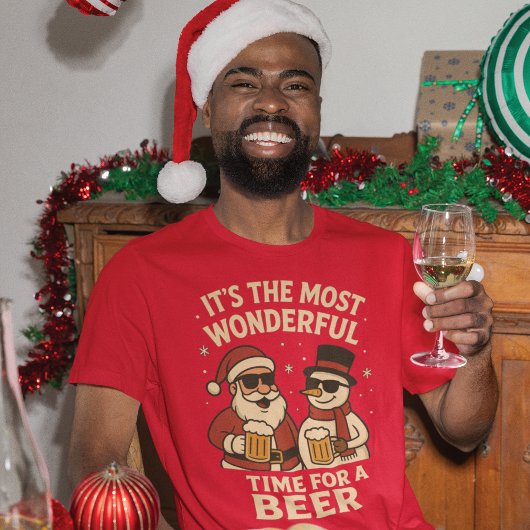 Weihnachtliches Bierfreuden-Duo スウェットシャツ