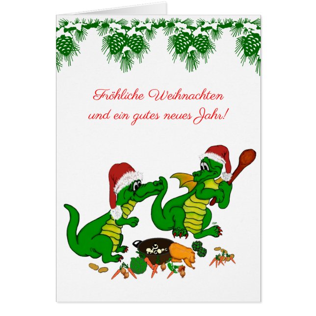 Weihnachts Drachen氏， auf Deutsch (正面)