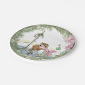 Weihnachts-Pappteller mit süssem Pony ペーパープレート (アングル)