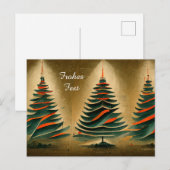 Weihnachtsbaum. Art Deco Style ポストカード (正面/裏面)