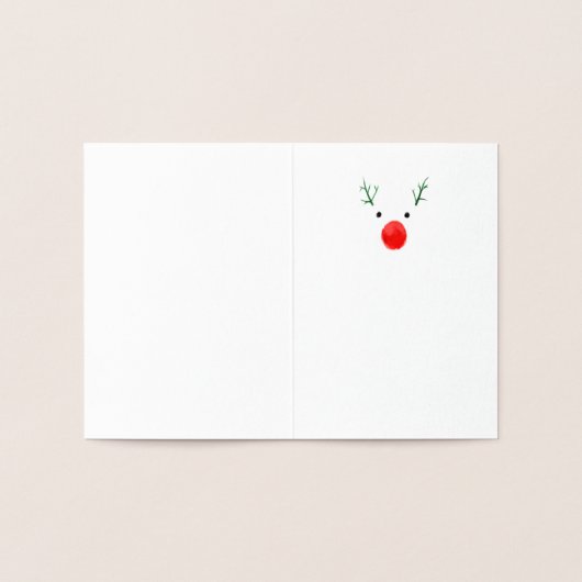 Weihnachtsbaum Karten 箔カード (内部)