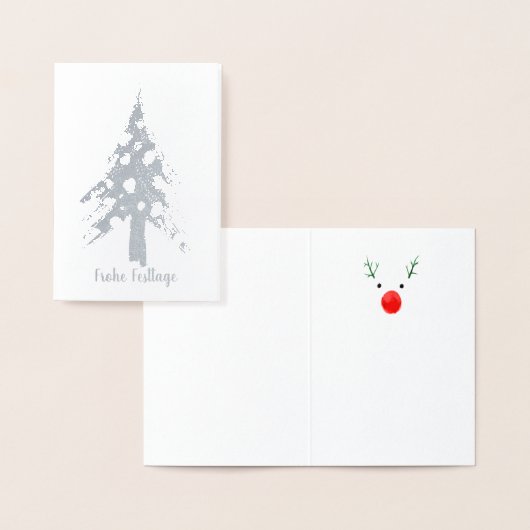 Weihnachtsbaum Karten 箔カード (ディスプレー)