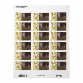 Weihnachtschlitten rechteckiger aufkleber ラベル (フルシート)