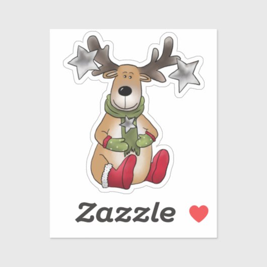 Weihnachtselch  シール (シート)