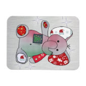 Weihnachtselefent マグネット (横)