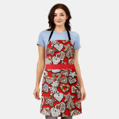 Weihnachtsgebäck エプロン (着用した状態)