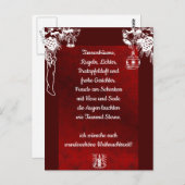 Weihnachtsgedicht Deutsch，あなたのテキストポストカードを追加 ポストカード (正面/裏面)