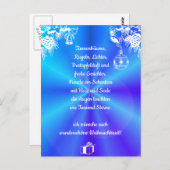 Weihnachtsgedicht Deutsch,あなたのテキストポストカードを追加 ポストカード (正面/裏面)