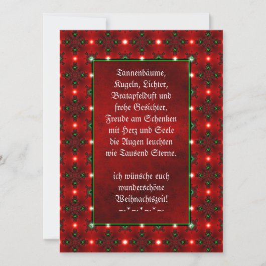Weihnachtsgedicht Deutsch，テキストの追加 (正面)