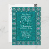 Weihnachtsgedicht Deutsch，テキストの追加 ポストカード (正面/裏面)