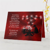 Weihnachtsgedicht Deutsch , Add Your Text カード (黄色い花)