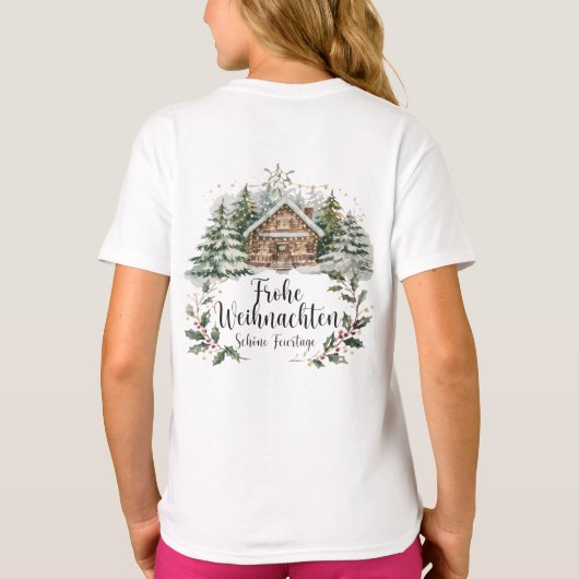 Weihnachtsgeschenk Weihnachtsgruß Frohe Weihnacht Tシャツ (裏面)