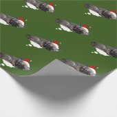 Weihnachtsgeschenkpapier  französische Bulldogge ラッピングペーパー (角)