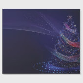 Weihnachtsgeschenkpapier in Blau ラッピングペーパー (フラット)