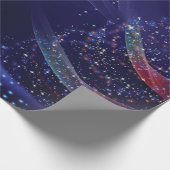 Weihnachtsgeschenkpapier in Blau ラッピングペーパー (角)