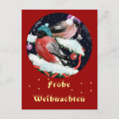 Weihnachtsgruss, Dompfaff ポストカード (正面)