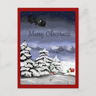 Weihnachtsgruss, Geschenk für den Fuchs シーズンポストカード