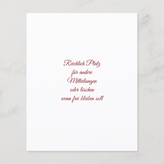 Weihnachtsgrüße チラシ (裏面)