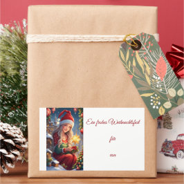 Weihnachtsgrüße 長方形シール