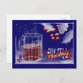 Weihnachtskarte Glögg Glühwein Merry Christmas シーズンポストカード (正面/裏面)