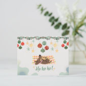 Weihnachtskarte Hund ポストカード (スタンド正面)