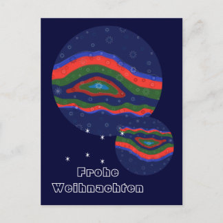 Weihnachtskarte..Lichtsterne ポストカード