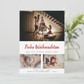 Weihnachtskarte mit deinen eigenen Fotos - Vorlage シーズンカード (スタンド正面)