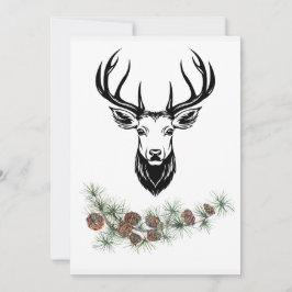  „Weihnachtskarte mit Hirsch - Winterzauber“ カード