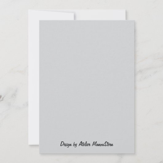  „Weihnachtskarte mit Hirsch - Winterzauber“ カード (裏面)